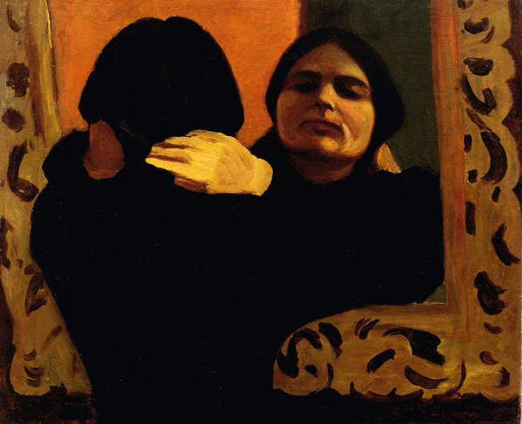 Detail of Isa in the mirror, 1912-1913, by Oscar Ghiglia by Oscar Ghiglia