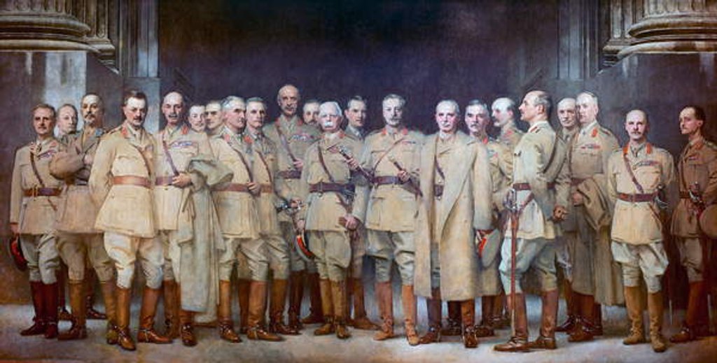 Detail of General Officers of World War I, 1922 by John Singer Sargent
