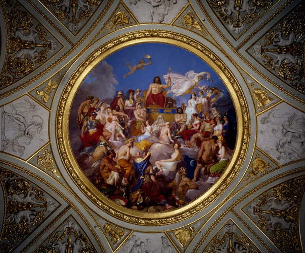 Detail of Olympus, Iliad Room, Palazzo Pitti by Luigi Sabatelli