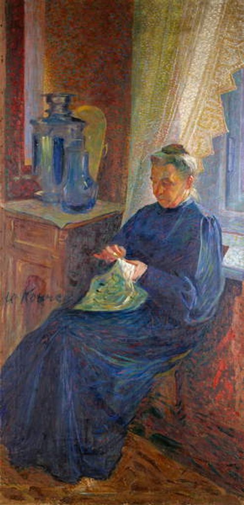 Detail of Portrait of Madame Sophie Popoff, 1906 by Umberto Boccioni