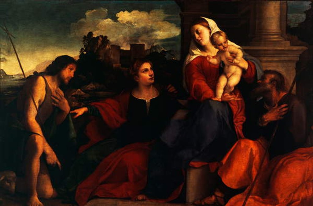 Detail of Sacred Conversation, c.1525 by Jacopo Palma