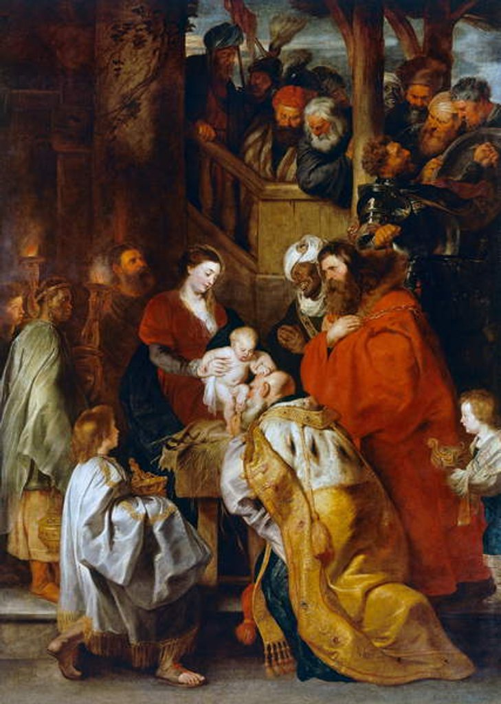 Detail of Adoration of the Magi by Peter Paul Rubens