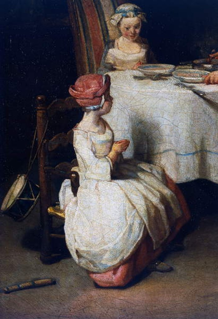 Detail of Le Benedicite, c.1740, detail by Jean-Baptiste Simeon Chardin