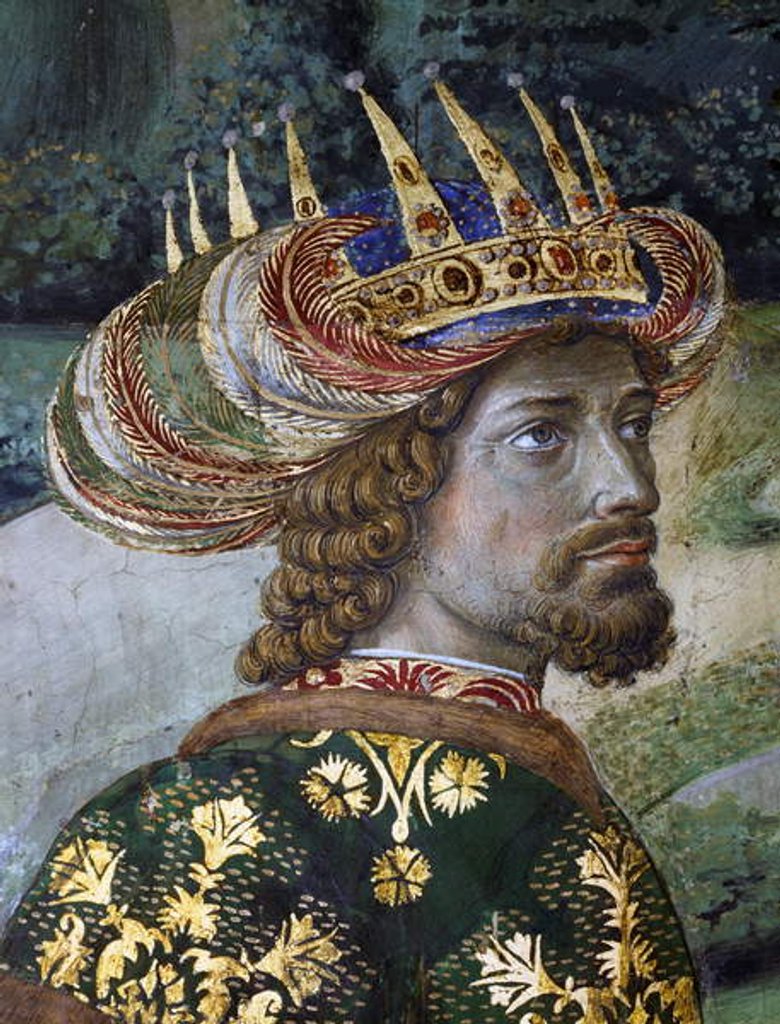 Detail of Balthazar, alleged portrait of John VIII Palaiologos by Benozzo di Lese di Sandro Gozzoli