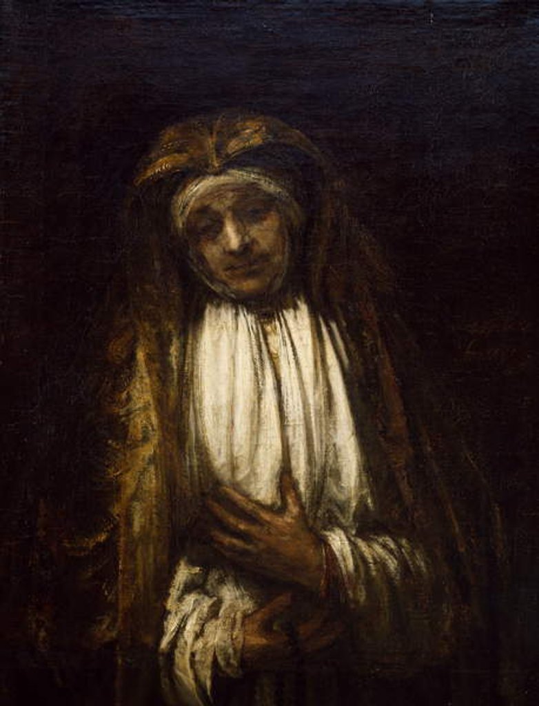 Detail of The Virgin of Sorrow, 1661 by Rembrandt Harmensz. van Rijn