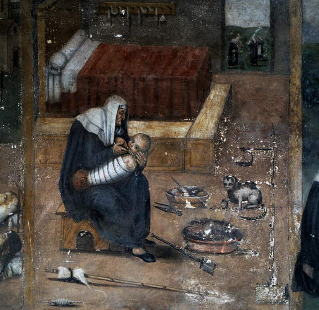 Detail of Stories of Mona Tancia, detail by Giovanni Mannozzi