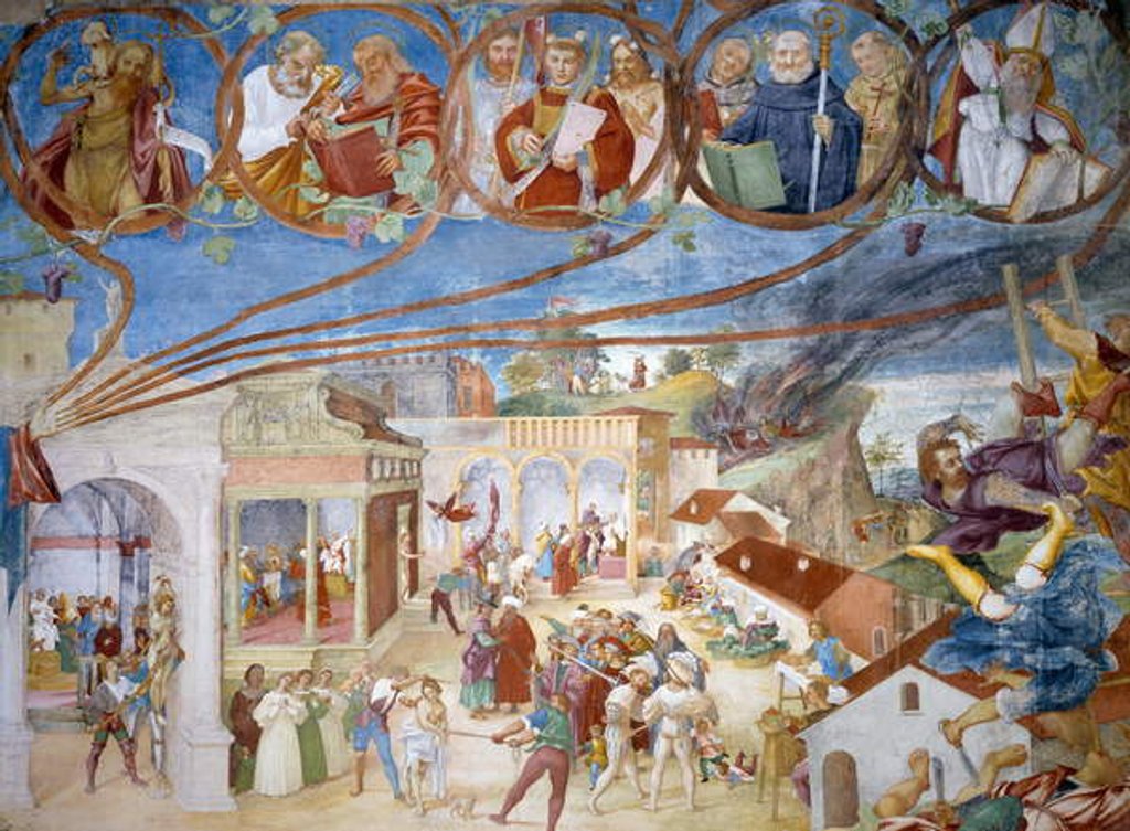 Detail of Martyrdom of Saint Barbara by Lorenzo Lotto