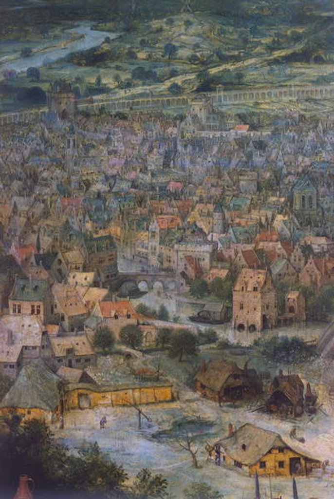Detail of City, detail from The Tower of Babel, 1563 by Pieter the Elder Bruegel