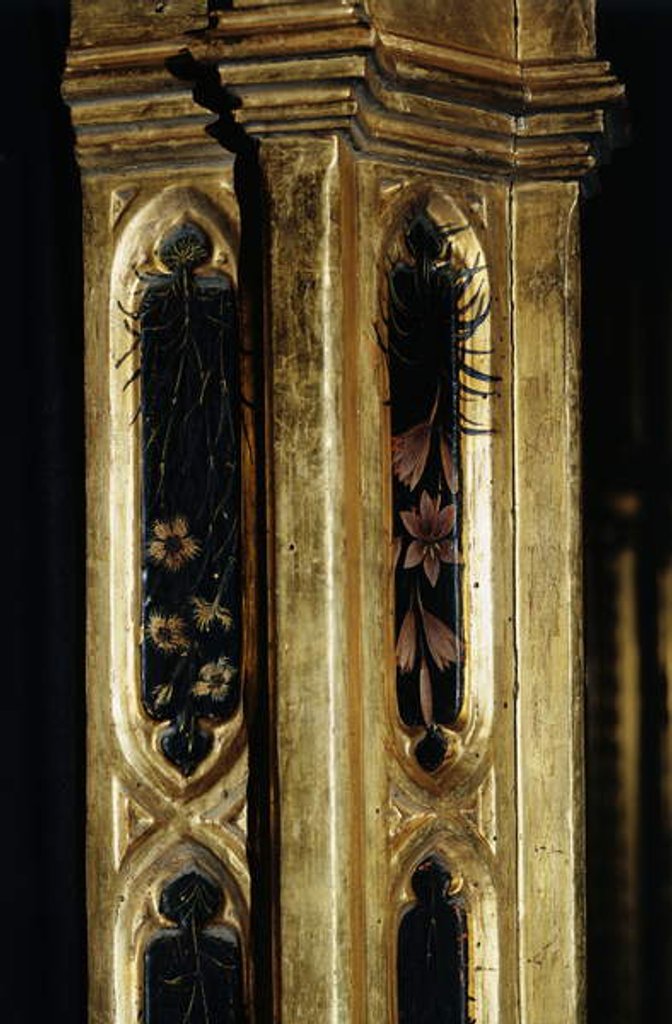 Detail of Adoration of the Magi detail of frame, 1423 by Gentile da Fabriano