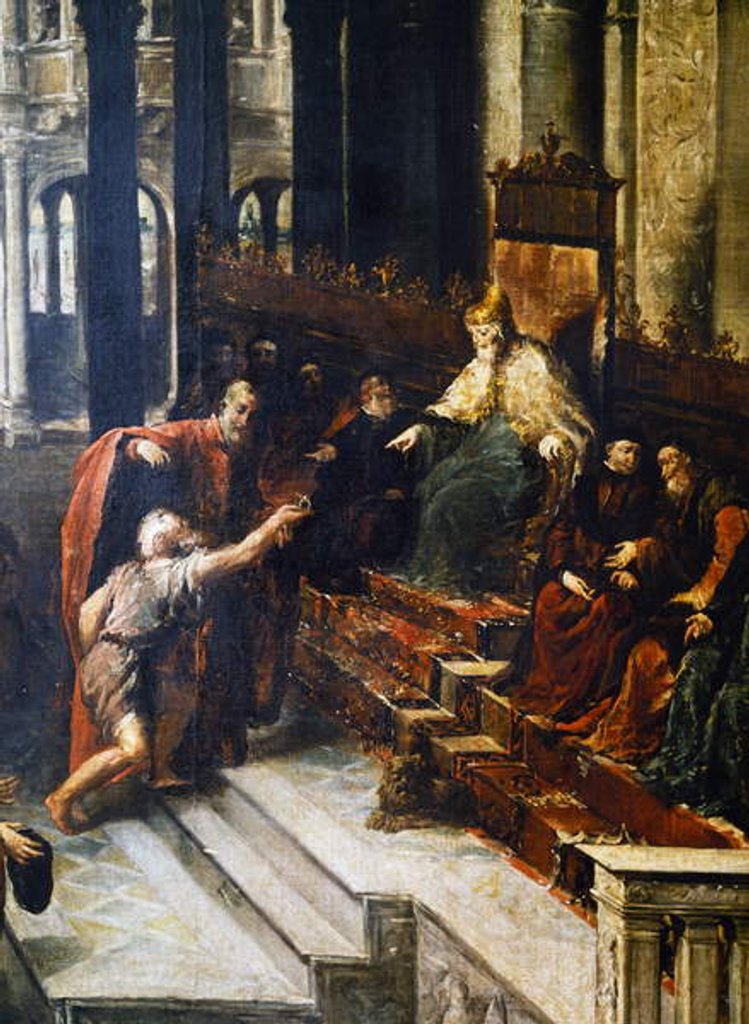 Detail of Fisherman Giving the Ring to the Doge of Venice Bartolomeo Gradenigo, 1738-1740 by Giovanni Antonio Guardi