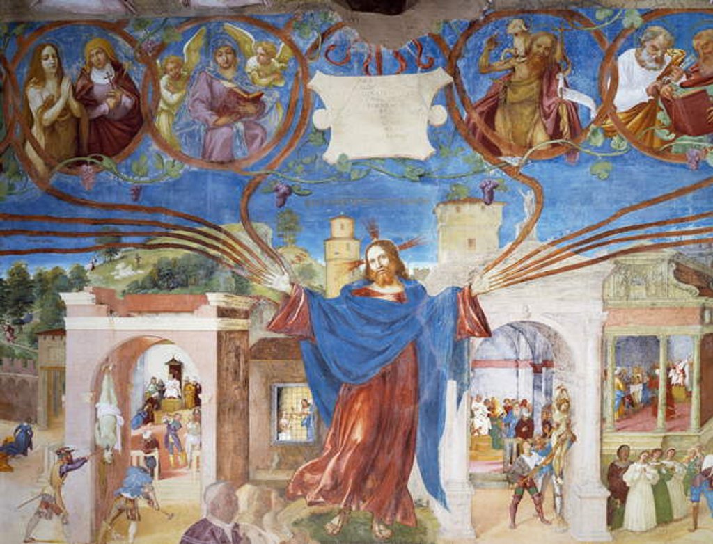 Detail of Jesus Christ, detail of the Martyrdom of Saint Barbara by Lorenzo Lotto