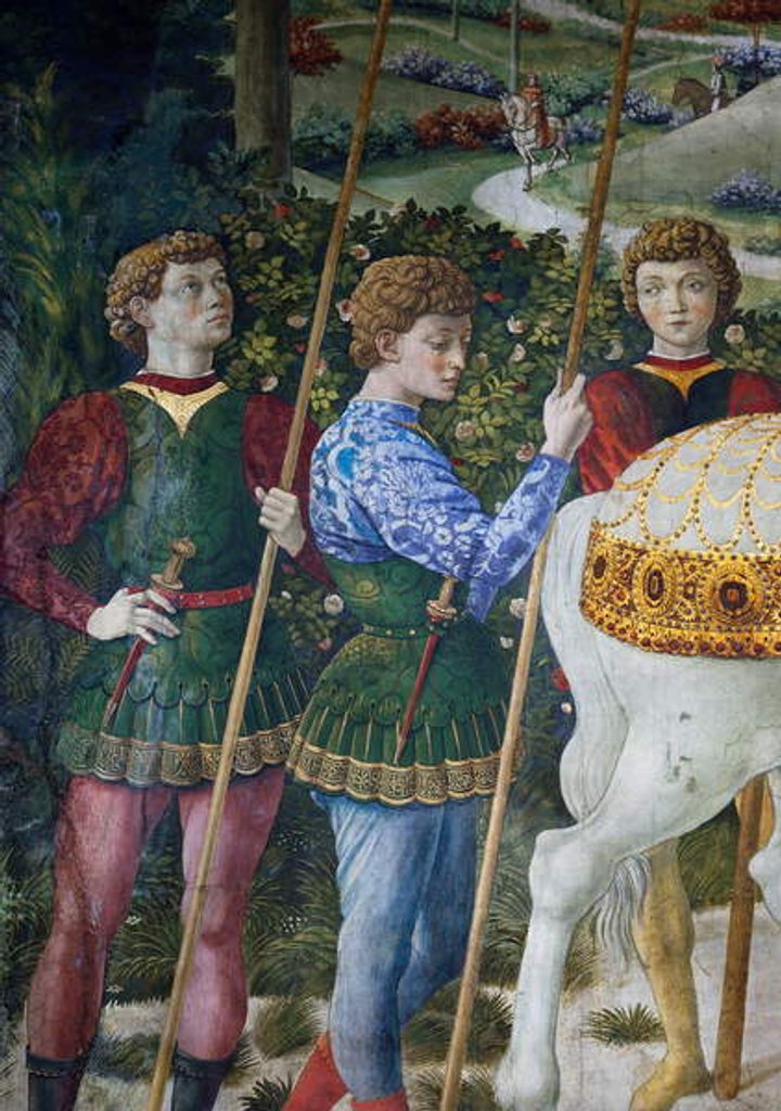 Detail of The Procession of the Magi, detail, 1459 by Benozzo di Lese di Sandro Gozzoli