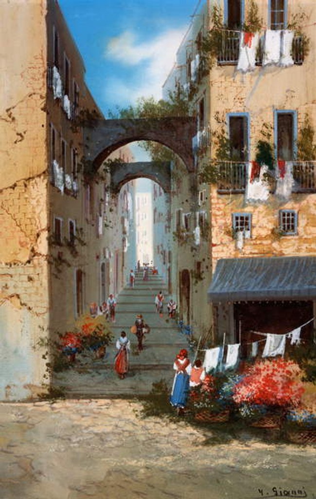 Detail of View of Naples by Neapolitan School