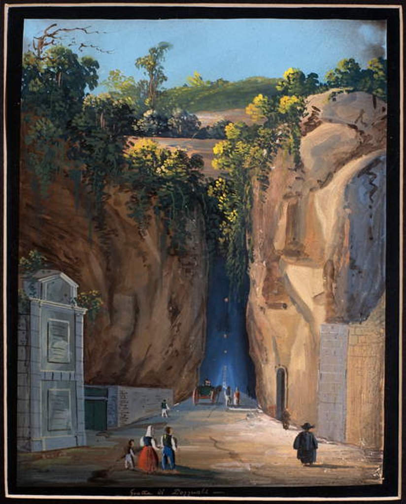 Detail of Cave in Pozzuoli by Neapolitan School
