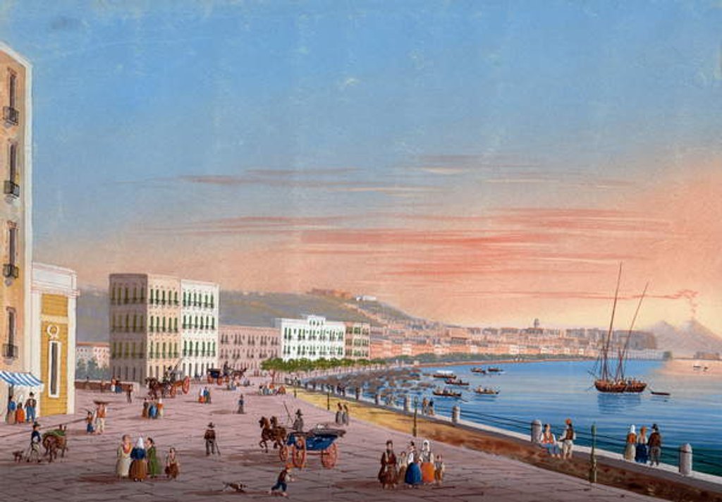 Detail of View of Naples from Posillipo by Neapolitan School