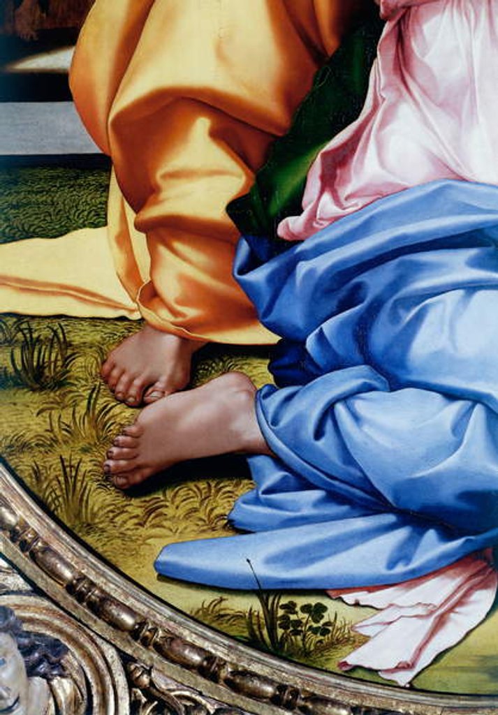 Detail of The Holy Family or Tondo Doni by Michelangelo Buonarroti