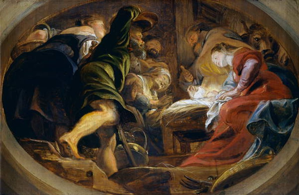 Detail of Adoration of the Shepherds by Peter Paul Rubens