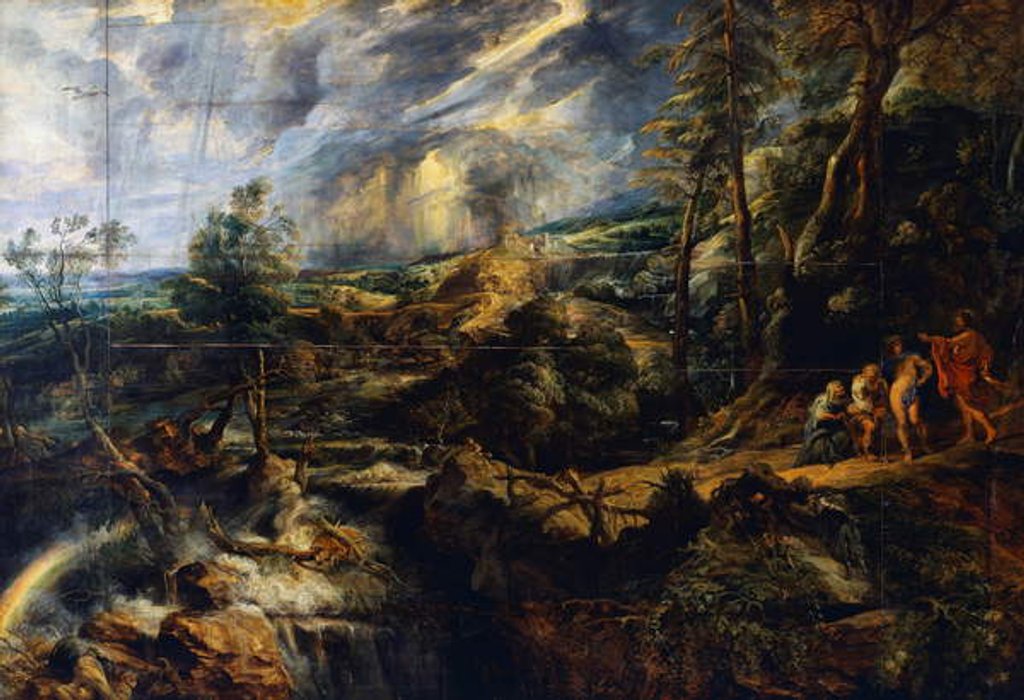 Detail of Stormy landscape, c.1625 by Peter Paul Rubens