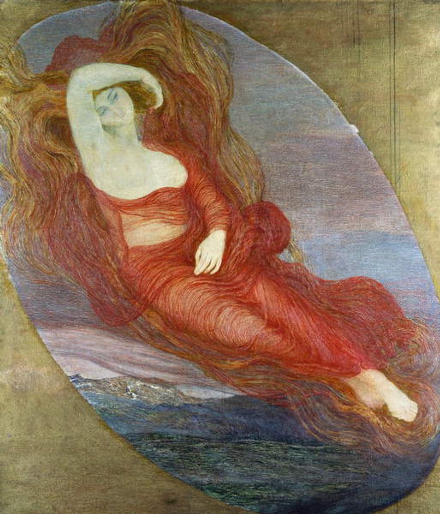 Detail of Goddess of Love, 1894 by Giovanni Segantini