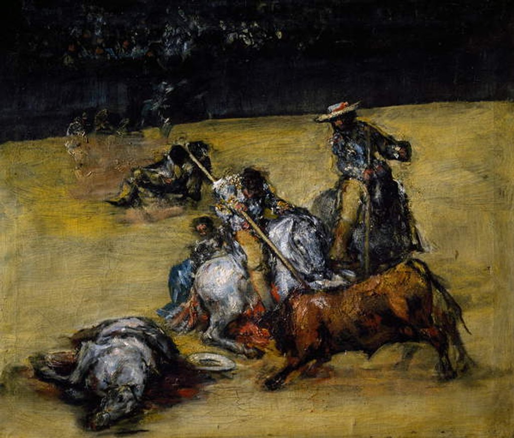 Detail of Bullfight, c.1825 by Francisco Jose de Goya y Lucientes