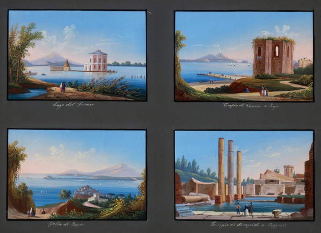 Detail of Views of Phlegraean Fields by Italian School