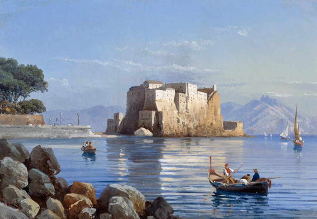Detail of Castel dell'Ovo in Naples by Italian School