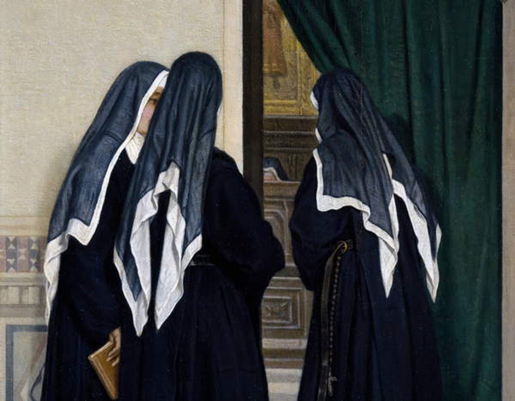 Detail of At the chorus, 1866 by Odoardo Borrani