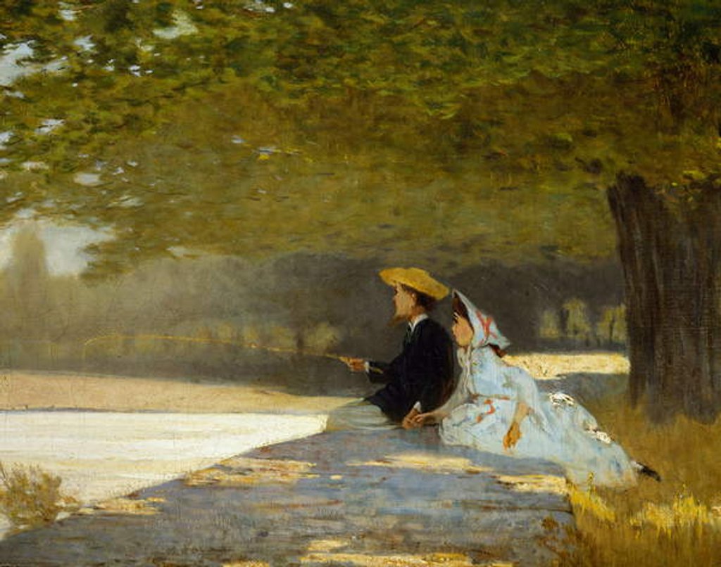 Detail of The honeymoon, 1862-1863 by Telemaco Signorini