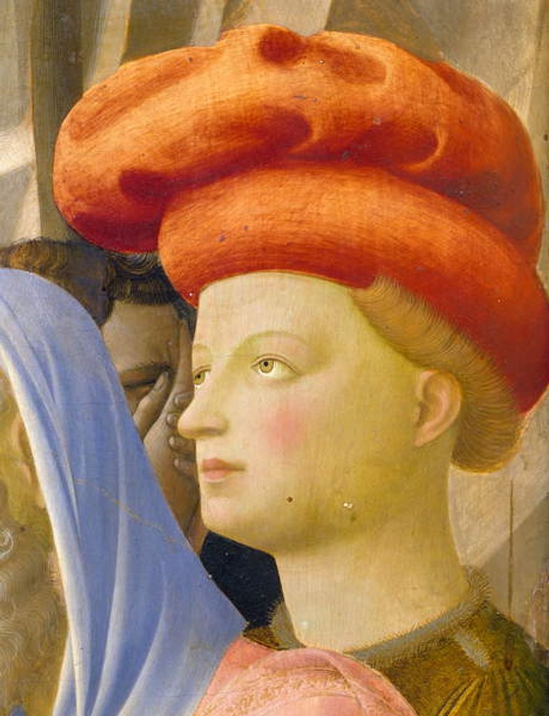 Detail of Male figure with red turban by Fra Angelico