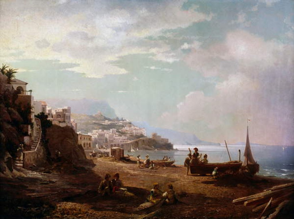 Detail of Amalfi, 1870 by Franz Richard Unterberger