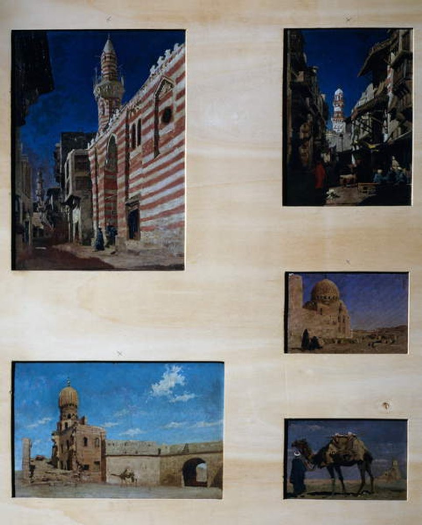 Detail of Impressions of Cairo, series of tableaux by Cesare Biseo
