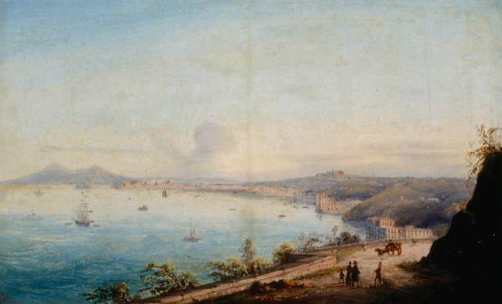Detail of Road to Posillipo by Achille Gigante