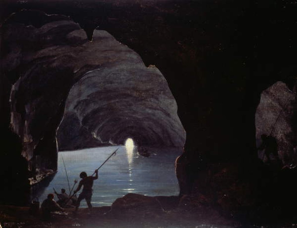 Detail of The Blue Grotto, 1825 by François Vervloet