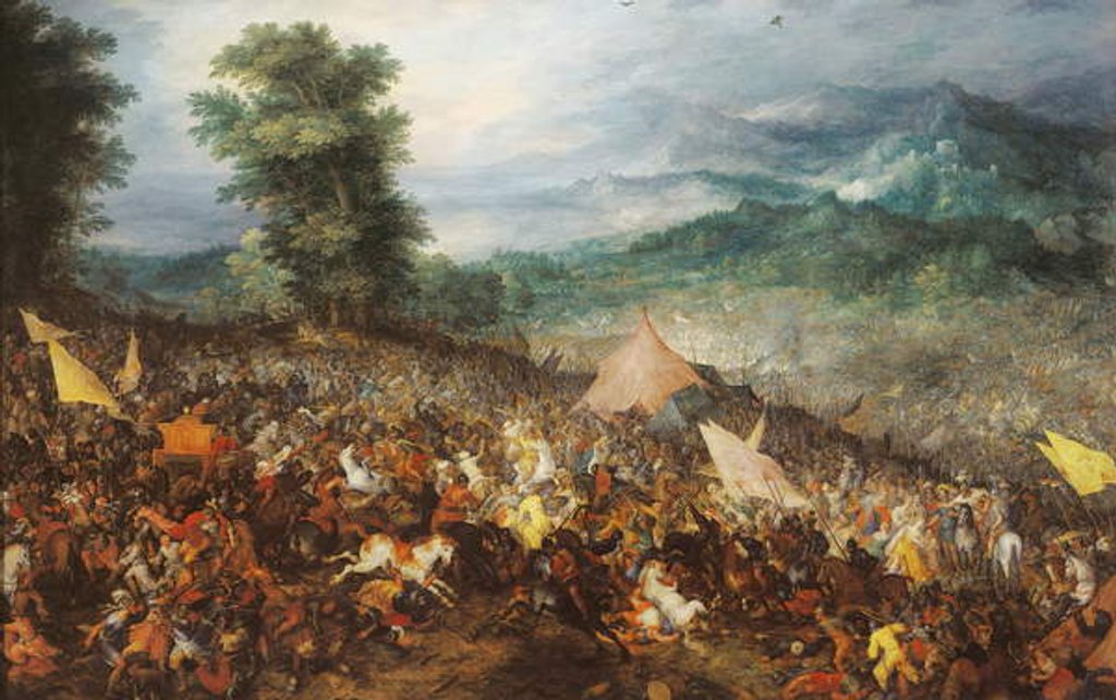 Detail of The Battle of Gaugamela, 1602 by Jan the Elder Brueghel