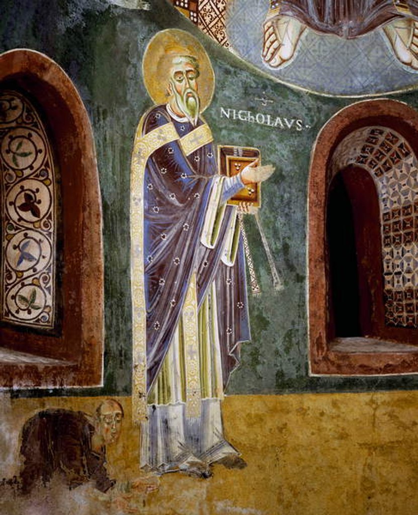 Detail of St Nicola, detail by Byzantine