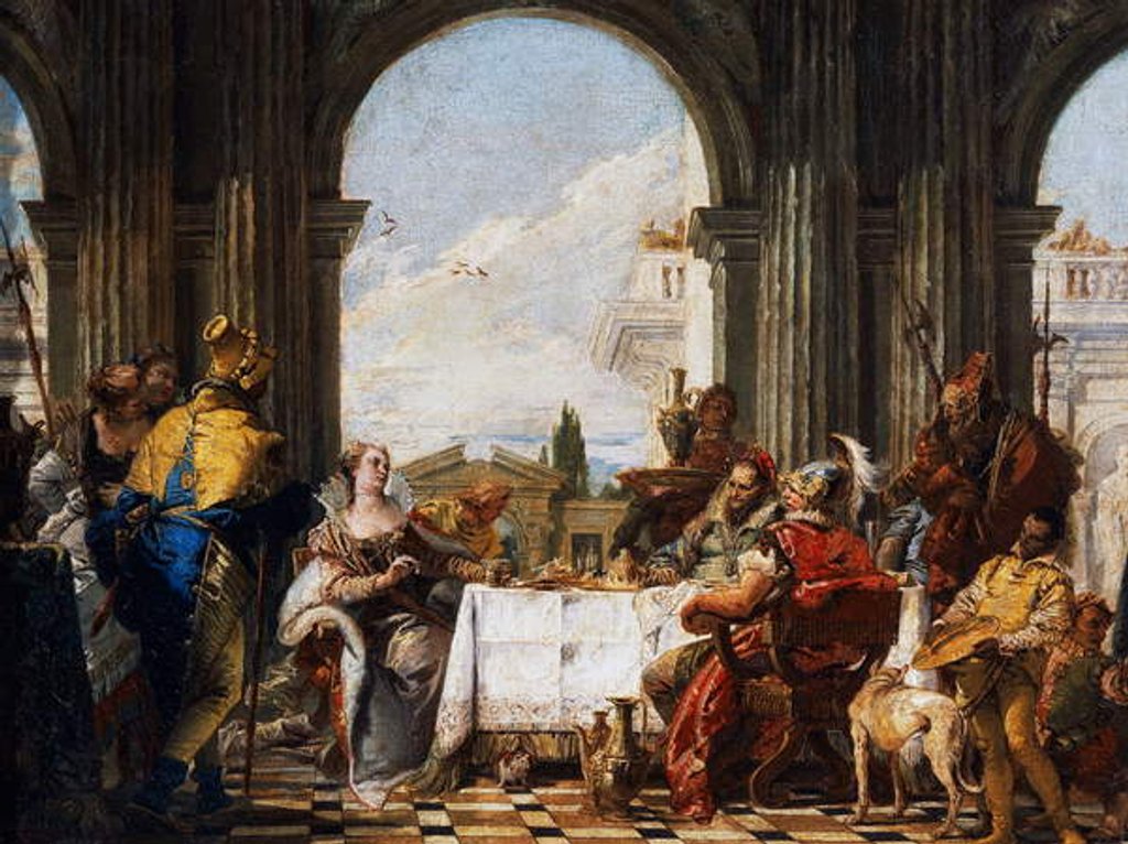 Detail of Banquet of Cleopatra, 1742-1743 by Giovanni Battista Tiepolo