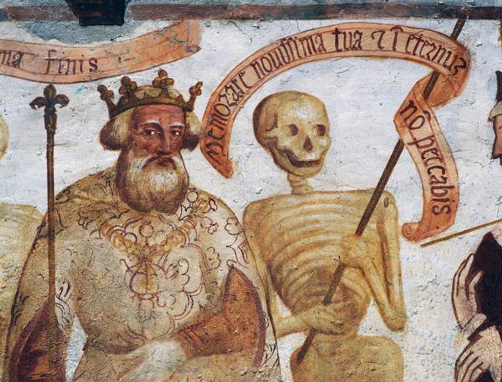 Detail of Death with the King by Simone II Baschenis