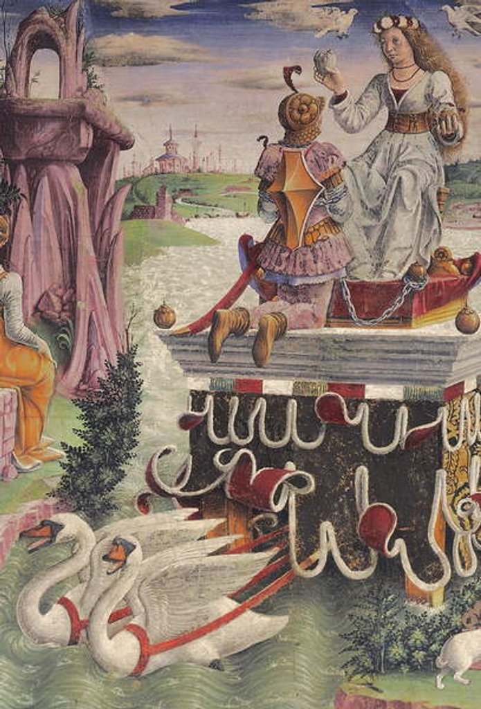 Detail of Triumph of Venus and Sign of Taurus by Francesco del Cossa