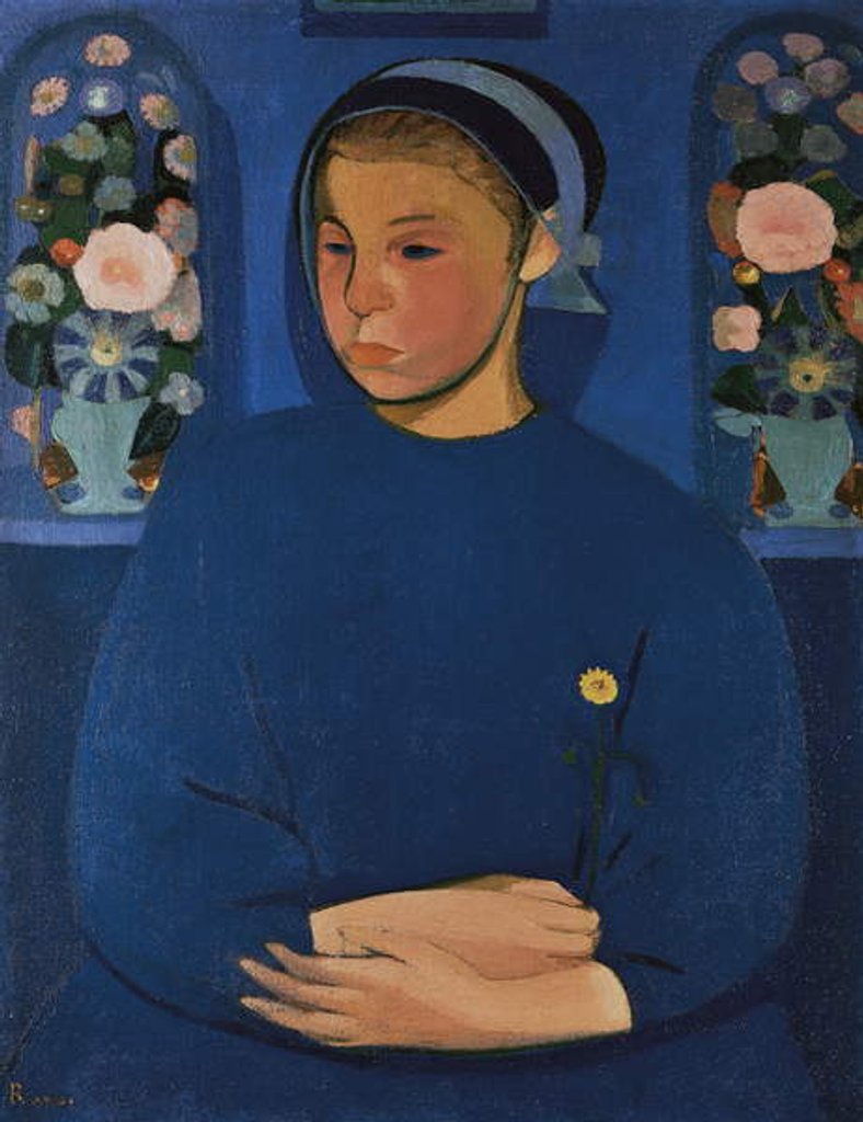 Detail of The flower girl, 1909 by Gino Rossi