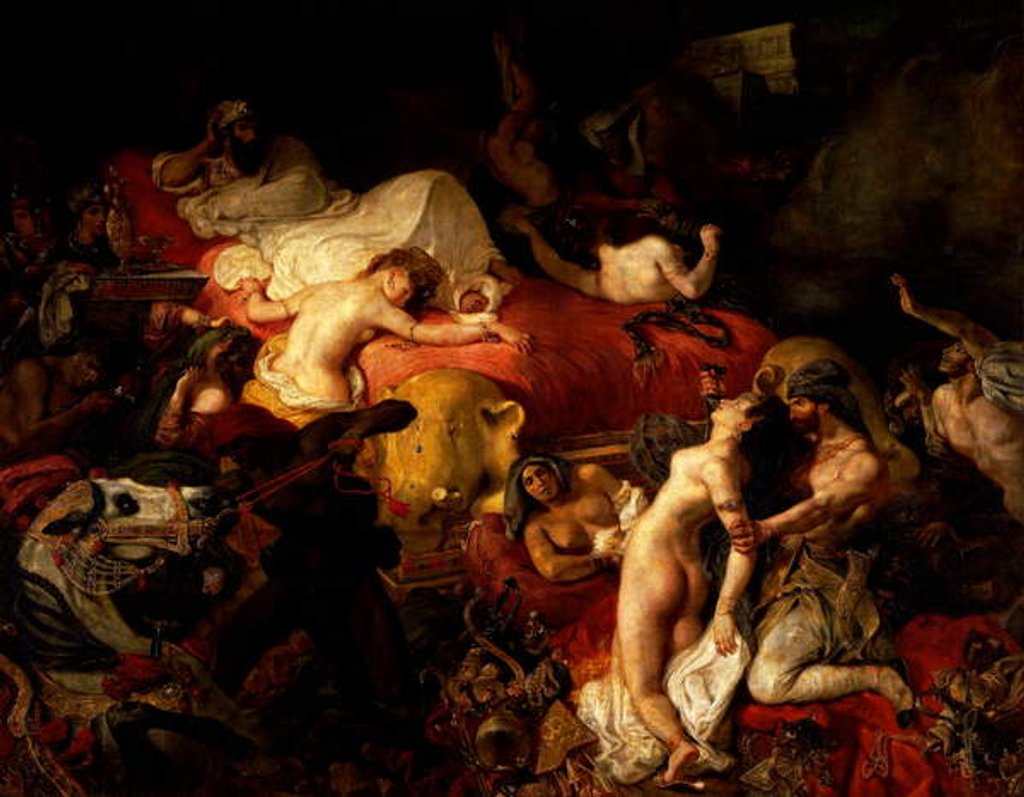 Detail of The Death of Sardanapalus, 1827 by Ferdinand Victor Eugene Delacroix