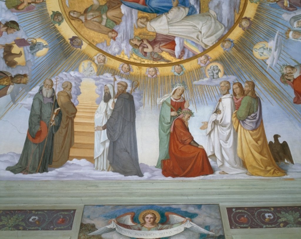 Detail of Scene from 'the Heavens of the Blessed and the Empyrean', Dante Room by Philipp Veit