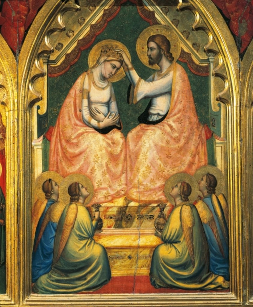 Detail of Coronation of the Virgin by Ambrogio Bondone Giotto