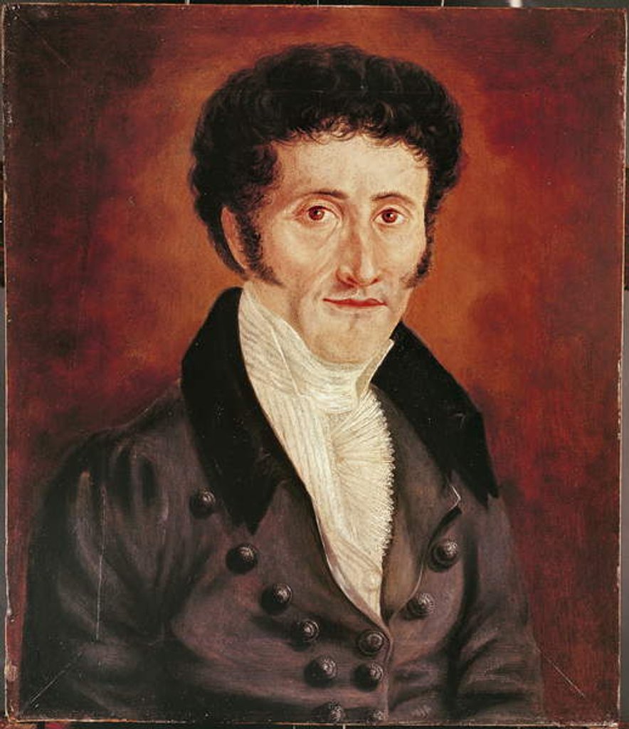 Detail of Self portrait, 19th century by Ernst Theodor Amadeus Hoffmann