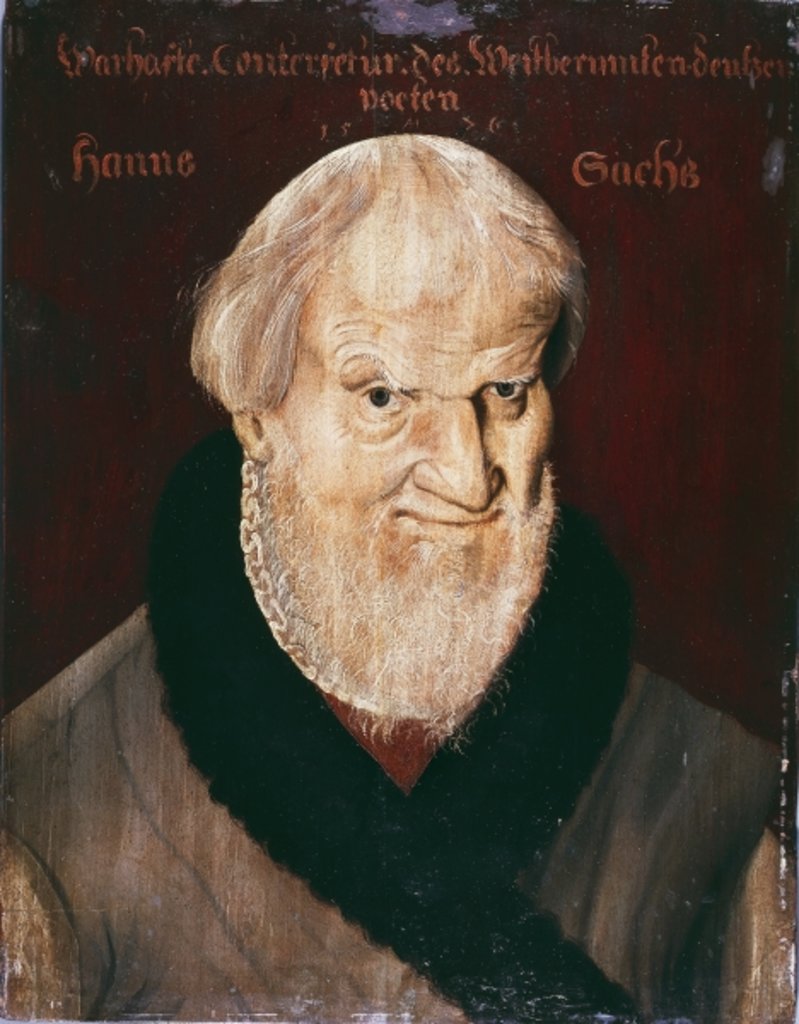 Detail of Portrait of Hans Sachs by German School