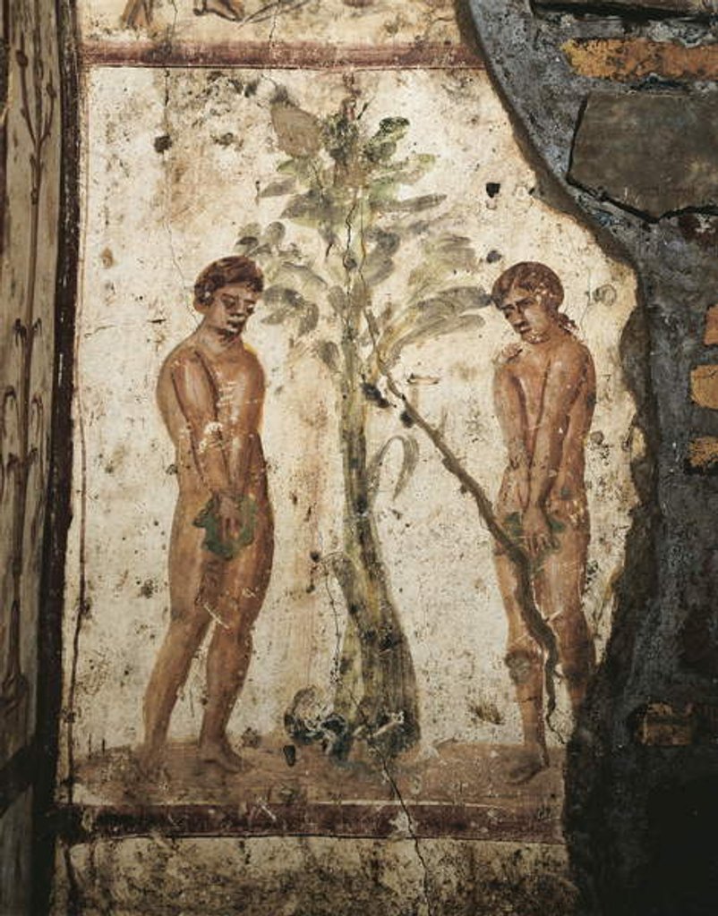 Detail of Adam and Eve in The Garden of Eden by Roman