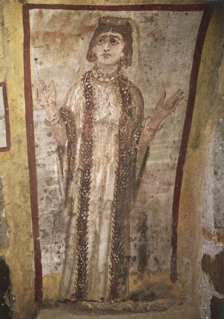 Detail of Woman praying, 3rd-5th century AD by Roman Roman