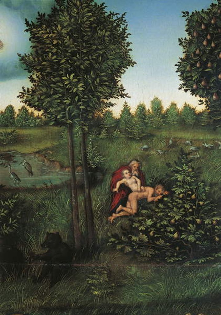 Detail of Detail of Paradise, c.1530 by Lucas the Elder Cranach