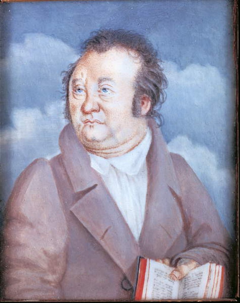 Detail of Portrait of Jean Paul, 1815 by German School