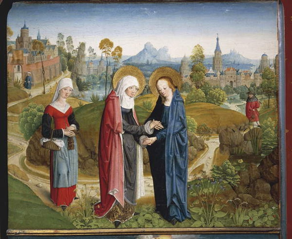 Detail of The Visitation, 1485 by Master of the Aachen Altar