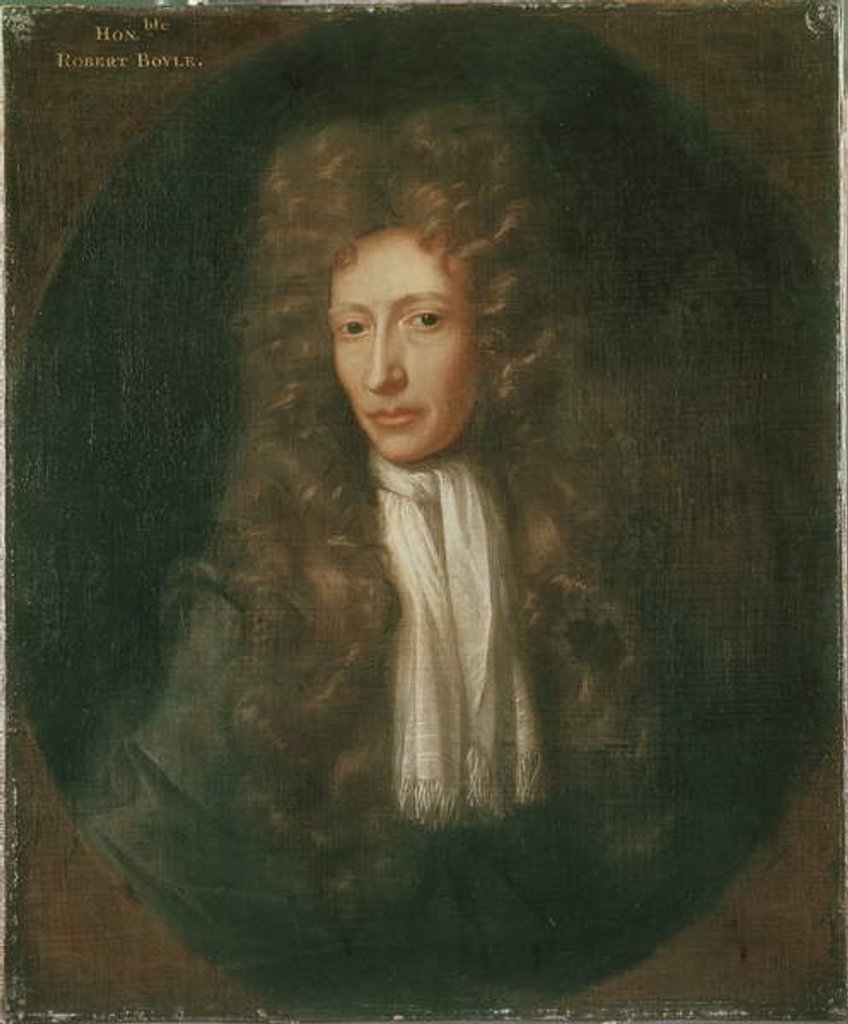 Detail of Portrait of Robert Boyle by Johannes (after) Kerseboom